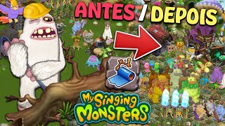 PASSEI VÁRIOS DIAS DECORANDO MINHAS ILHAS! E FICOU MUITO... | Iniciando no My Singing Monsters #247