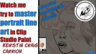 Watch me try to master portrait line art in Clip Studio Paint