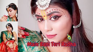 Janmashtami Special | FaceArt | Radha Rani Makeup kaise kiya 🥰|| Rituals