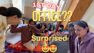 पतिजी के office का first day || Got Surprised 😳 🫢 😱 || Couplevlogs