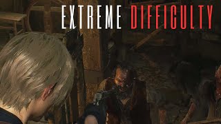 Resident Evil 4 Remake Extreme Difficulty Mod Gameplay