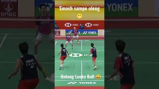 Gideon nyemash sampe oleng, untung lucky ball 😁 #shorts #badminton #theminions please subscribe me 👇