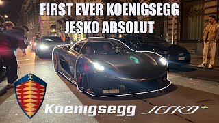 1/1 KOENIGSEGG JESKO ABSOLUT KNC causes CHAOS in ZURICH || Insane V8 Sound || Carspotting Zurich (8)