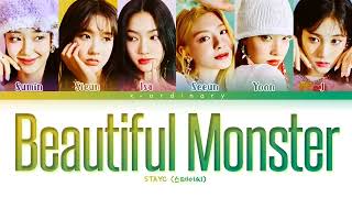 STAYC - BEAUTIFUL MONSTER / 스테이씨 (Color Coded Lyrics) текст песни