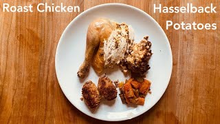 Roast Chicken & Hasselback Potatoes