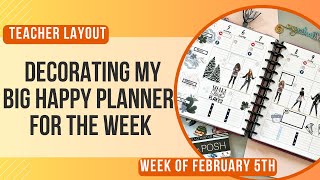 Plan With Me:  Big Happy Planner Teacher Layout