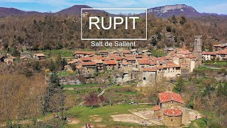 Rupit un pueblo CON ENCANTO y El salt de sallent, un PAISAJE espectacular desde el aire