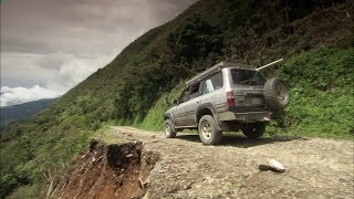 Driving in Bolivia: Death Road in Bolivia - Treacherous Mountain Pass In The Amazon