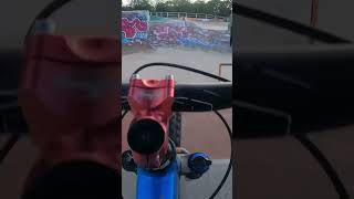 Shredding mtb in skatepark #mtb #biking #jump #bike #crash #crazy