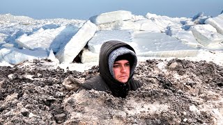 Закопали На Сутки у Замерзшего Моря | Психологический Эксперимент