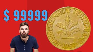 👉$999999👈 DO YOU HAVE IT ! Rare and Expensive Error Coin 10 Pfennig Germany worth@UAccoinsworld