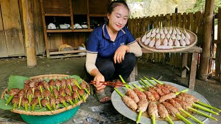 How to make unique lemongrass spring rolls at home to sell at the market | Ly Thi Tam