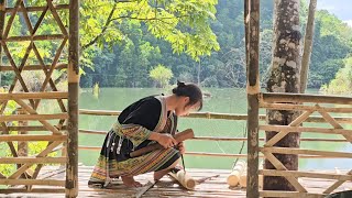 Life Alone on an Island/How a Girl Made a Table and Chairs from Bamboo - Lý Thị Hoa