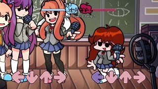 FNF MOD:Doki Doki Takeover Plus Update - Love n' Funkin' (FC) (Walkthrough/GF vs Monika /HARD)