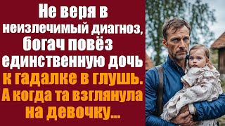 Не веря в неизлечимый диагноз, богач повез единственную дочь к гадалке в глушь. А когда та взгляну