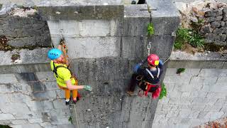 Trening žemarjenja na Paškem mostu