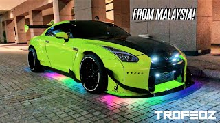 Insane Sounding Lime Green RocketBunny Nissan GTR from Malaysia!