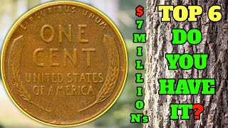 Top 6 most expensive  Rare Wheat Pennies  Coins - Valuable Lincoln Cents To Look For!