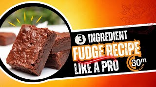 3-Ingredient Fudge So EASY You'll WEEP (Chocolate DREAM!)