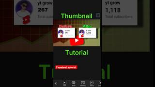 How to Make Thumbnails (EASY) | #tutorial #shorts