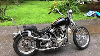 1942 Harley knucklehead chopper.