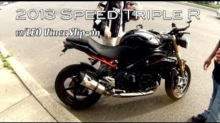 2013 Triumph Speed Triple R - Leo Vince slip on exhaust