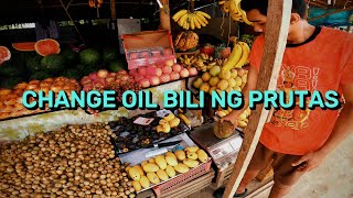 MOTOVLOG CHANGE OIL BILI NG PRUTAS WITH GOPRO HERO 8 BLACK