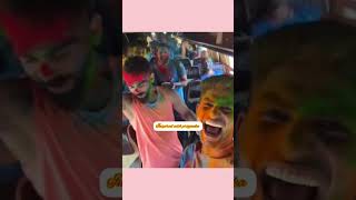 #viratkohli #indian #cricketer #teamplayers  #celebrate #holi #masti #colors #short #video #viral