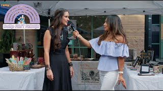 Perla Perez interviews Athena Mariah LaRue at DOMO First Friday Event