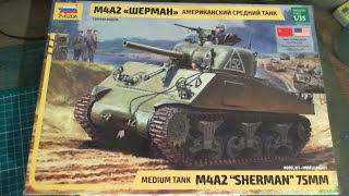 ZVEZDA 1/35 Scale M4A2 "SHERMAN" 75mm Build Update 3