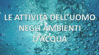 Le attività dell'uomo negli ambienti d'acqua