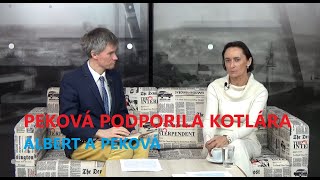 Dr. SOŇA PEKOVÁ PODPORILA Dr. PETRA KOTLÁRA - ALBERT a PEKOVÁ