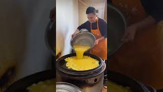 Asian street food Huge omelette #shorts