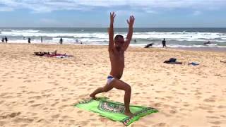 Australia- Yoga routine at Manly Beach