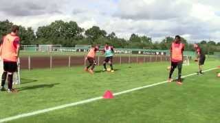 Séance entrainement football - Stade Rennais - Duels en 1 contre 1 (sans gardien)