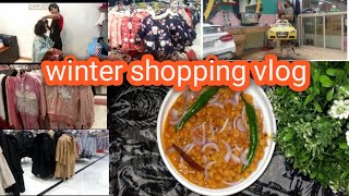 winter shopping|city center doha|daal chana recipe|by life with abihatehreem #trending#qatarvlogs