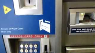 Buying a Metcard at Flinders Street station