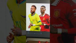 Làm poster tin đồn Neymar sang Manchester United #huyposter #posterdesign #football #shorts