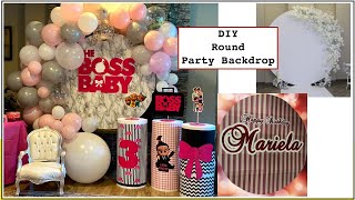 DIY Round Party Backdrop || DIY Party Backdrop