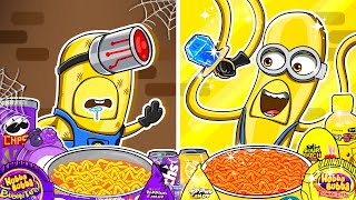 DESPICABLE ME 4 - Mega Minions RICH vs POOR Food Challenge Mukbang Animation | ASMR