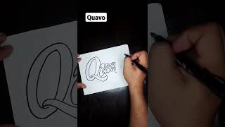 Quavo #shorts #quavo #letras #handlettering #creativelettering #handmade