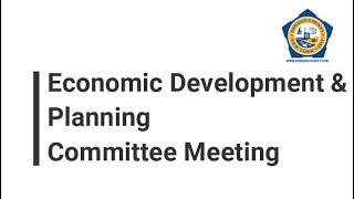 Economic Development and Community Planning Special Committee Meeting- November 08, 2023