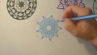 August Daily Timelapse Mini Mandala Challenge - Day 4