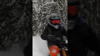 Can a 10kW electric mini bike survive in deep snow?#shorts   #minibike #ebike