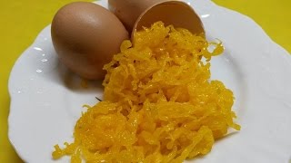 Receita de Fios de Ovos / Egg threads recipe