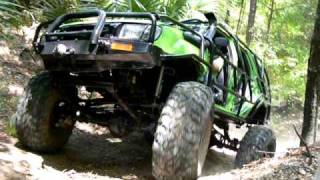 Rick doing a quick wheelstand while doing the hillclimb