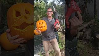 Carving A Pumpkin With A Sawzall #farmlife #halloween #pumpkins #gardening #diy #milwaukeetools