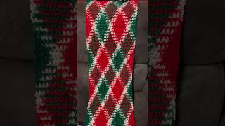 Color pooling Christmas style! Red Heart Super Saver / Mistletoe #Yarnspirations #Yarn #Crochet