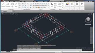 Раскладка ФБС блоков в 3D в AutoCAD