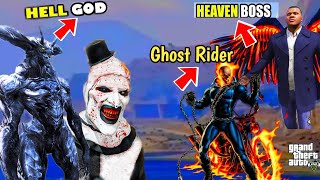 Franklin Found Ghost Rider & Kratos To Kill Hell  God & Serbian Dancing Lady In GTA 5 |